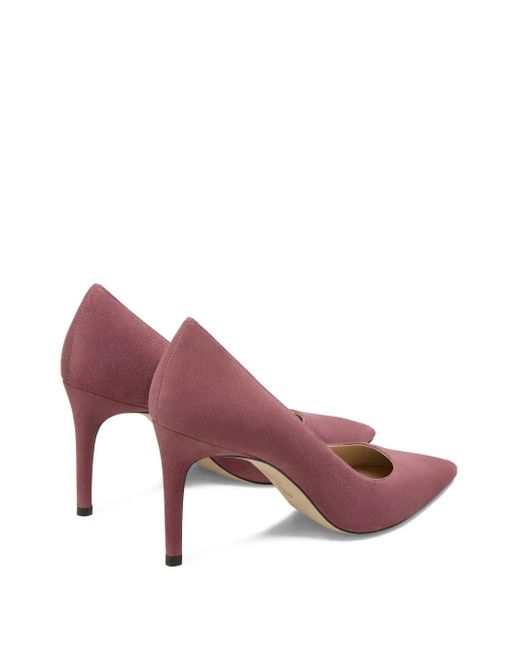 Stuart Weitzman Pink 85Mm Stuart Power Pointed-Toe Pumps