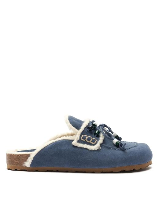 Scarosso Blue Gita Mules
