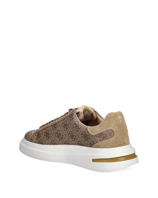 Guess Brown Erkek 4G-Pattern Sneakers for men