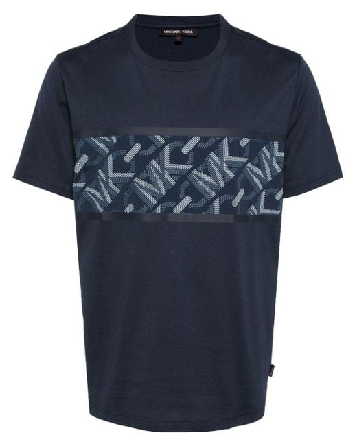 Michael Kors Gestreept T-shirt in het Blue voor heren