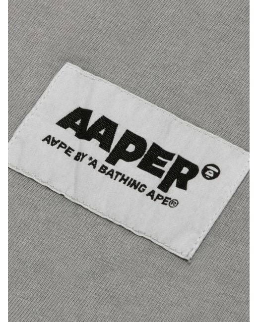 Aape By A Bathing Ape Gray T-Shirt Imprimé for men