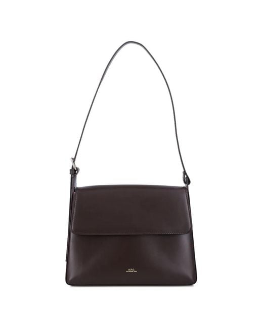 A.P.C. White Virginie Flap Bag