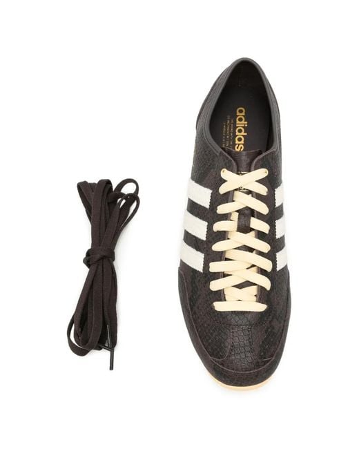 Adidas White Japan Snake-Effect Sneakers