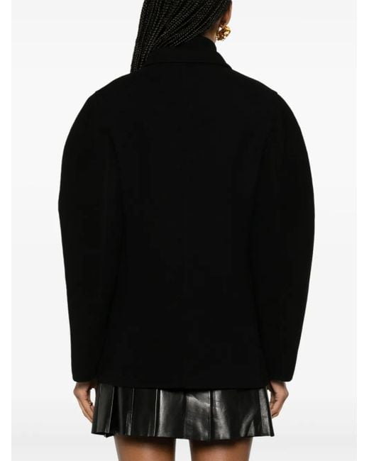 Chloé Black Double-breasted Wool-cashmere Blazer - Women's - Wool/cashmere/silk