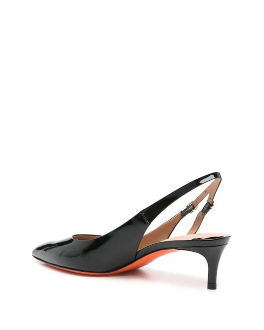 Santoni Black With Heel