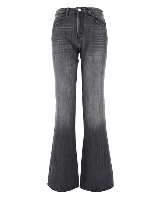 Vaqueros con parche del logo Emporio Armani de color Gray