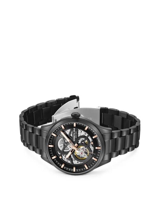 Kenneth Cole Black Skeleton 42Mm Watch for men