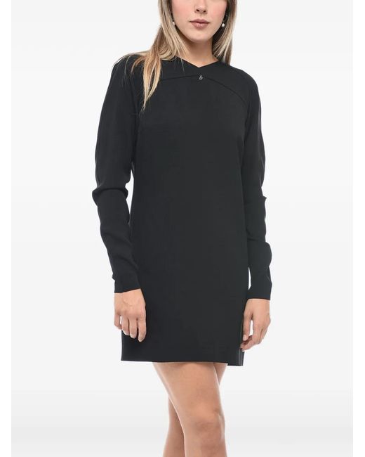 DSquared² Black X Night Is Young Long-Sleeve Mini Dress