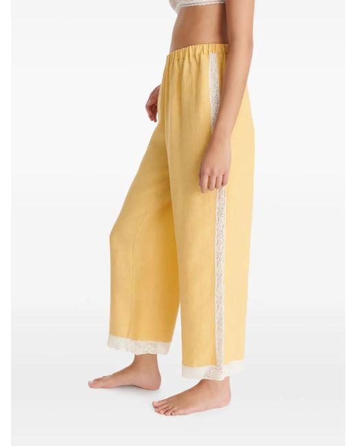 Eres Yellow Lagune Linen Trousers
