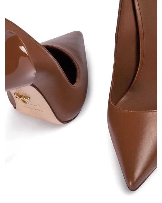 Le Silla Brown 120Mm Petalo Pumps
