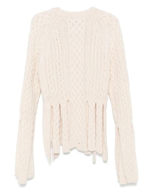 Coperni Natural Shredded Sweater