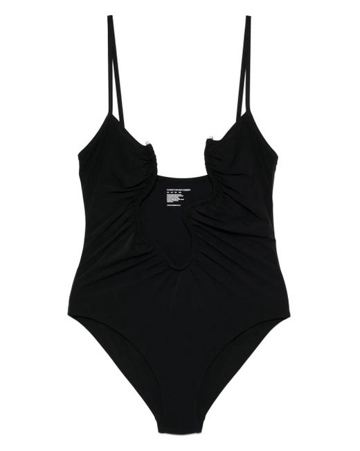 Christopher Esber Black Salacia One-Piece