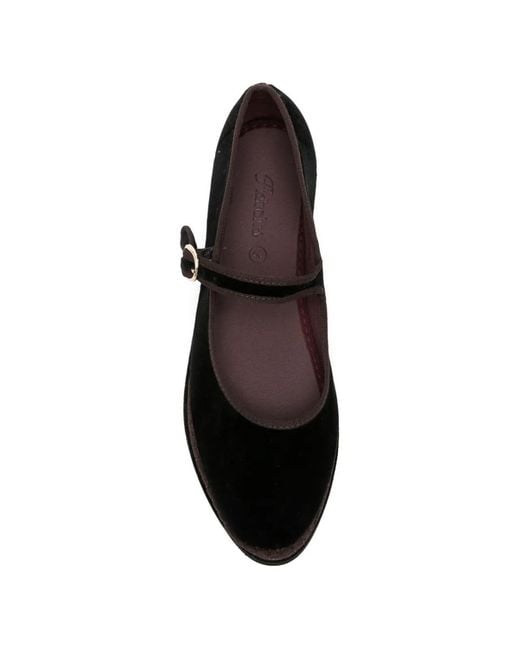 Flabelus Black Derbies Mary Jane À Plateforme