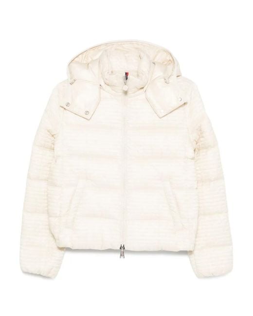 Moncler Natural Hooded Quilted Jacket