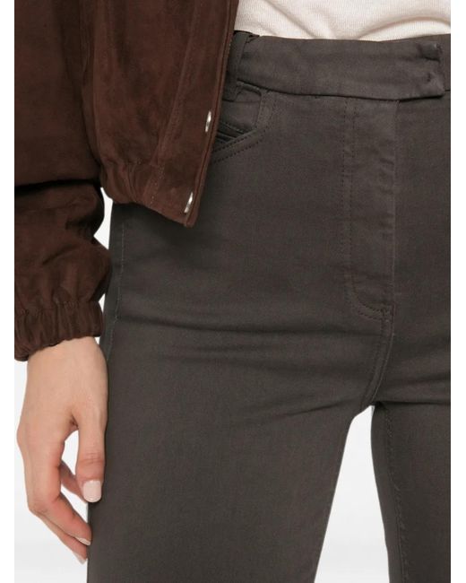 Marella Gray Mlscondor Belt-Loop Trousers