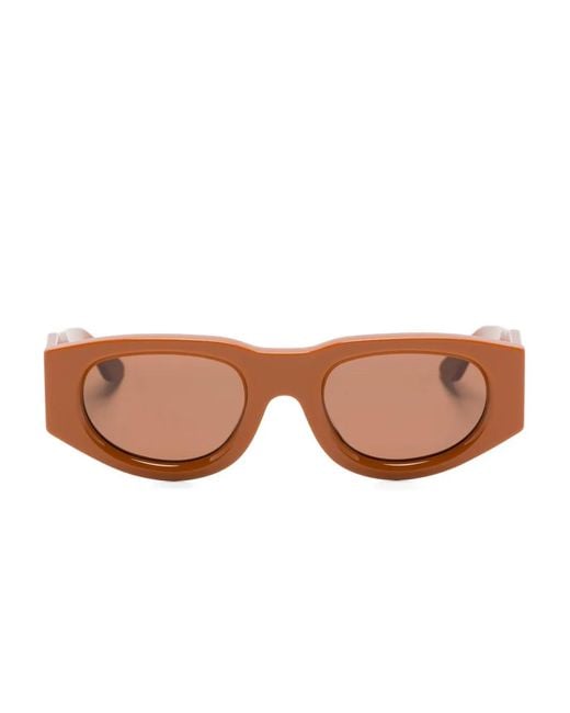 Thierry Lasry Brown Lunettes De Soleil À Monture Géométrique