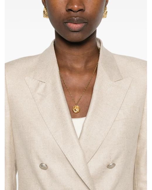 Tagliatore White Blazer À Boutonnière Croisée