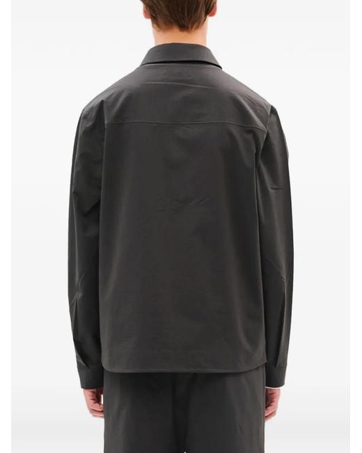 Hiking Patrol Black Zip-Front Shirt for men