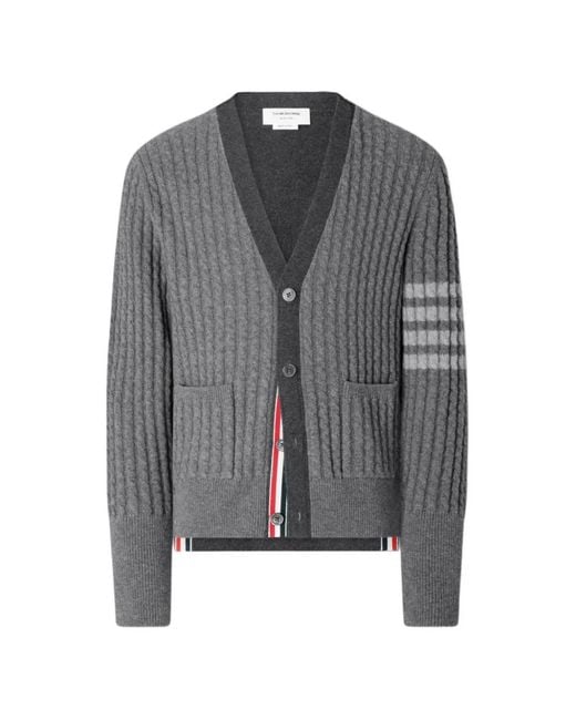 Thom Browne Button-Up Vest in het Gray voor heren