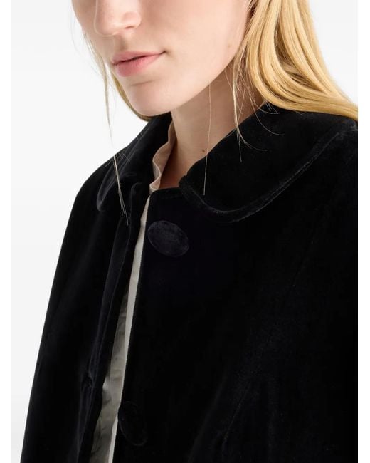 Prada Black Single-Breasted Caban Jacket