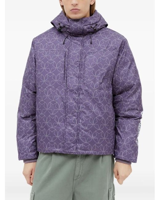 メンズ PUMA X Pleasures スターパターン パデッドジャケット Purple