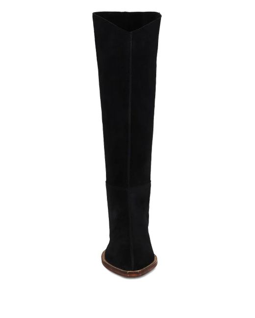 Free People Black 50Mm Sway Suede Boots