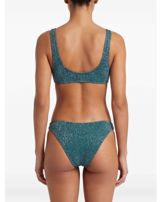 Oseree Green Scoop-Neck Bikini
