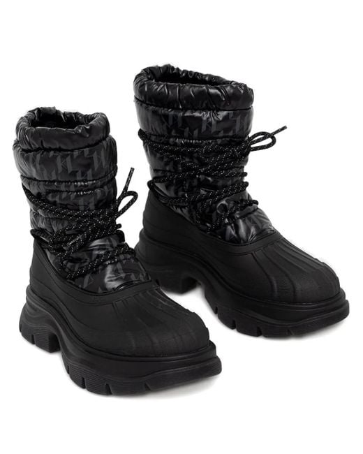 Karl Lagerfeld Luna モノグラム ブーツ Black