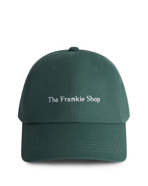 Frankie Shop Green Logo-Embroidered Baseball Cap