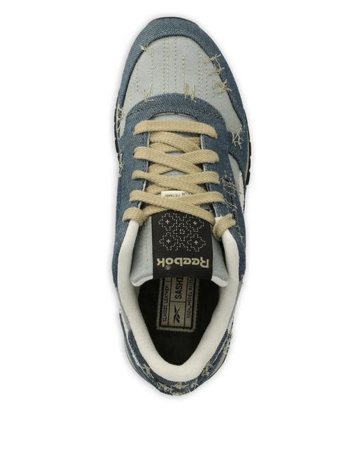 Reebok Blue Frayed Sneakers