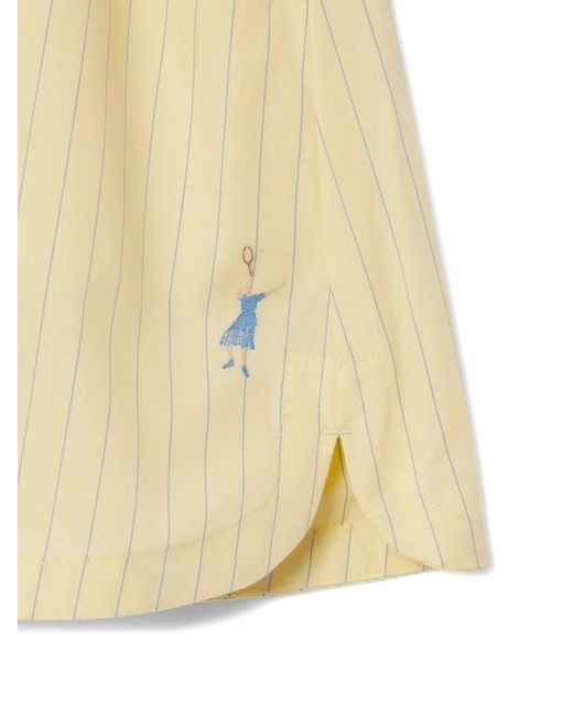 Lacoste Natural Striped Bermuda Shorts
