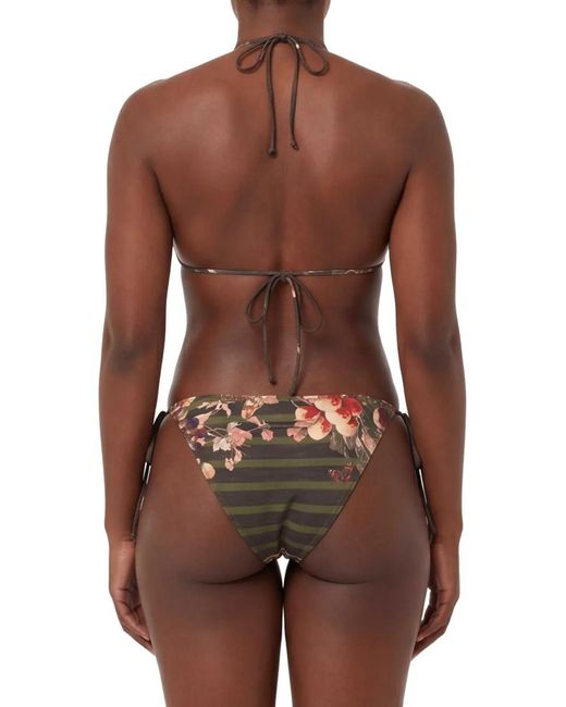 Jean Paul Gaultier White Floral-Print Bikini