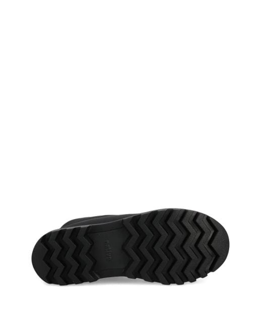 Native Eyewear Black Lace-Up Lug-Sole Boots