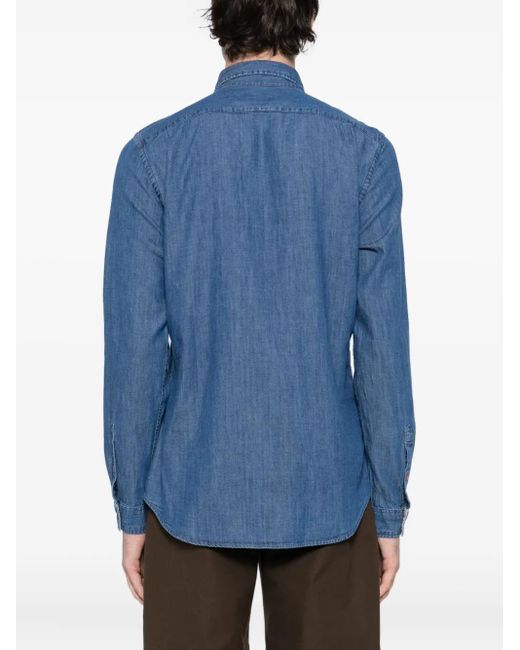 Paul Smith Denim Overhemd in het Blue voor heren