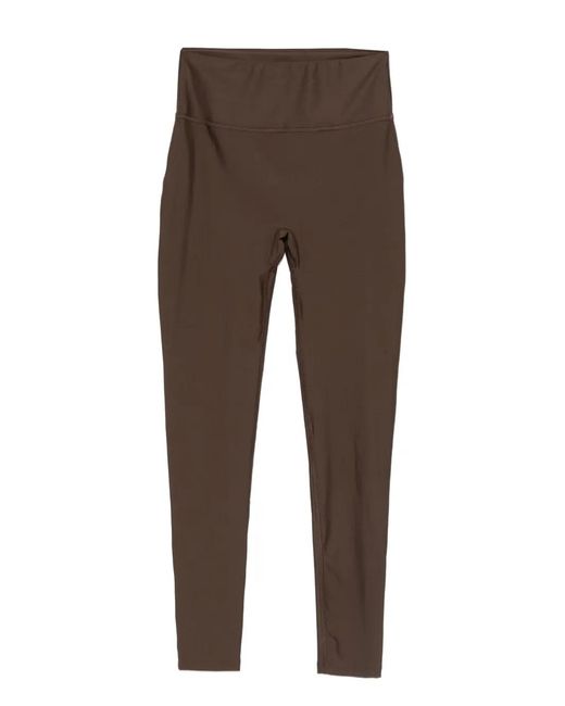 Maje Brown High-Waisted Leggings