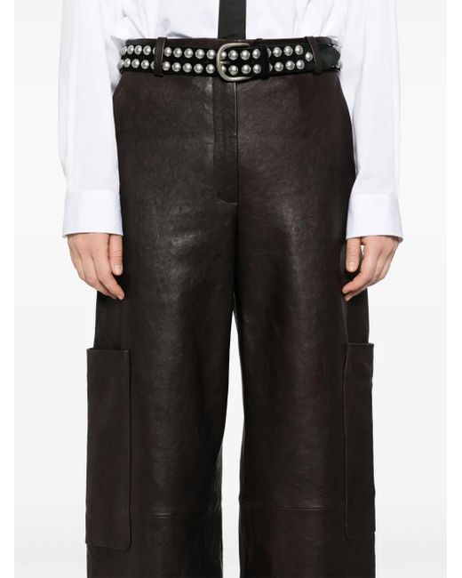 Khaite Black Caiton Trousers