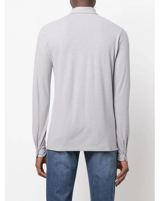 Camicia di Zanone in Gray da Uomo