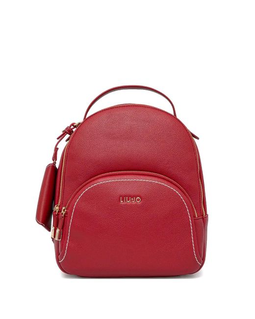 Liu Jo ロゴプレート バックパック Red