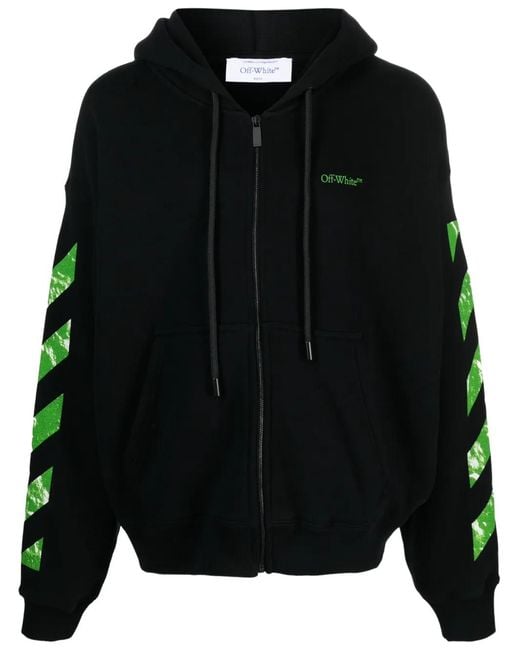 Off-White c/o Virgil Abloh Moon Cam Arrow Skate Fit Hoodie In Black for men