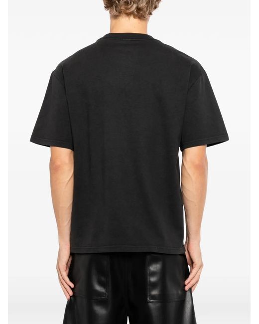 Melt Black Graphic-Print T-Shirt for men