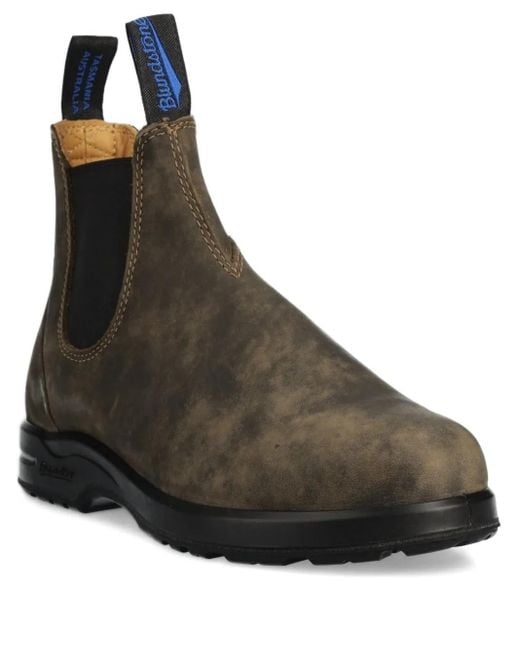Blundstone Black Elastic-Sided Leather Chelsea Boots