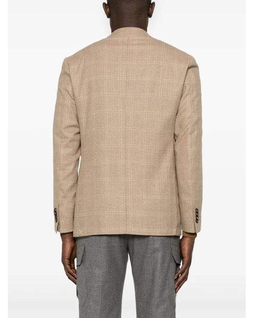 Canali Natural Checked Blazer for men