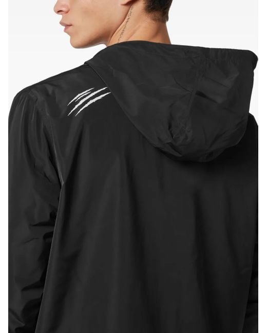 Philipp Plein Windjack Met Capuchon in het Black voor heren