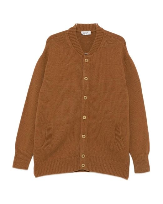 Pence Cardigan mit Knöpfen in Brown für Herren