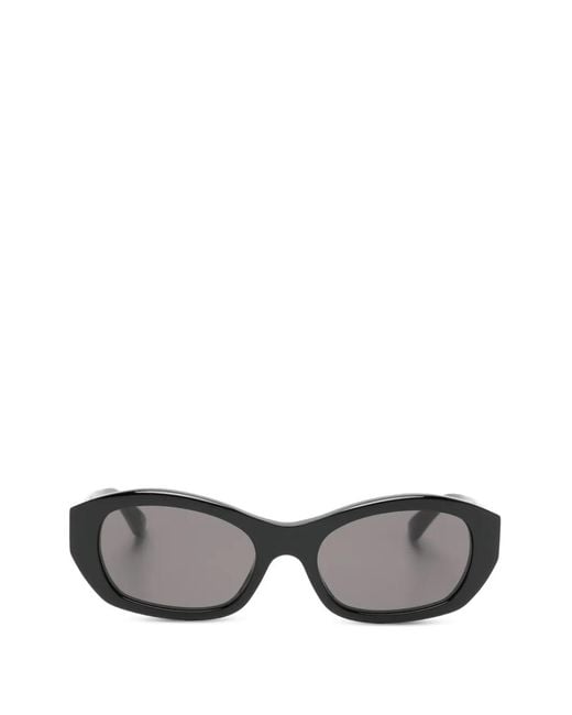 Balenciaga Gray Bb Logo-Plaque Sunglasses