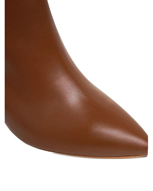 Ginissima Brown 65Mm Milla Pointed-Toe Boots
