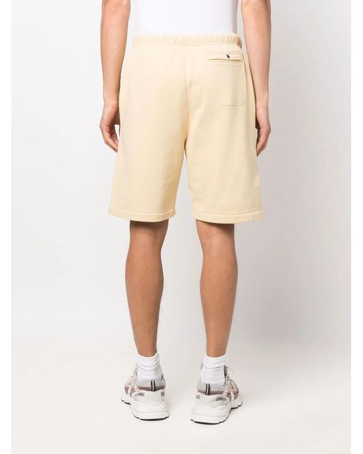 Heron Preston Natural Logo-Embellished Track Shorts for men