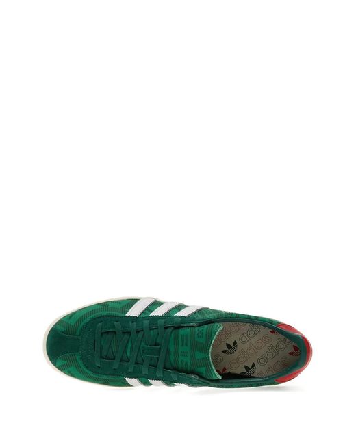 Adidas Green Baskets Mexicana À Rayures for men