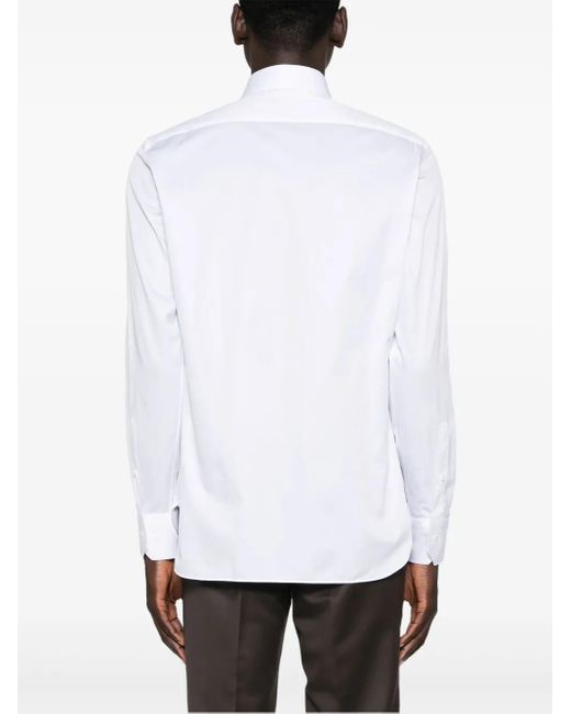 Zegna White Cotton Shirt for men
