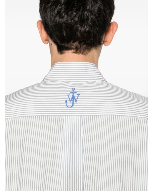 J.W. Anderson Blue Shirt-print Striped Shirt for men